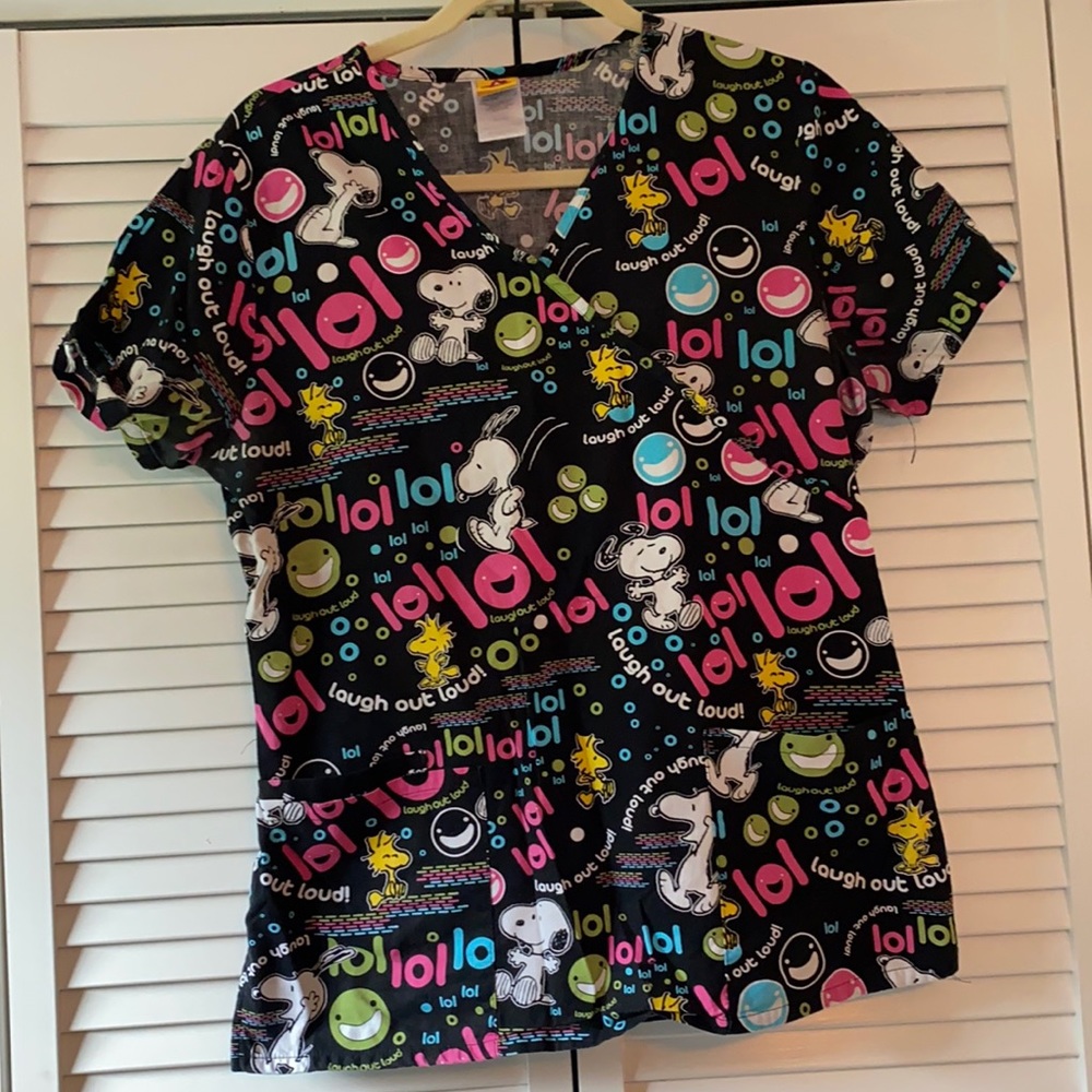 Snoopy Scrub Top